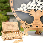 Drop Box Guest Book Alternative, Rustic Boho Family Tree Wedding Sign Frame - Image 4