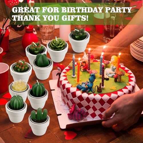 Shihanee 36 Pcs Succulent Cactus Tealight Candles - Image 7
