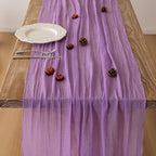 10Pcs Lilac Cheesecloth Table Runner 120 Inches for Party Home Decor - Image 5