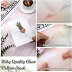 Tigeen 100 Set Wedding Invitations Wraps Vellum Jackets Eucalyptus Seal - Image 3