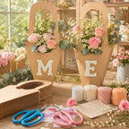 Zounys 184Pcs Custom Baby Shower Flower Bag Kit with DIY Personalized Guest Name Chenille Letter Stickers Flower Bar Kit for Fresh Off the Market Bridal Shower, Gender Reveal, Wedding & Birthday - Image 6