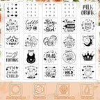 Panitay 100 Pcs White Baby Bodysuits Bibs Kit 25 Guests, Fall Pumpkin - Image 6