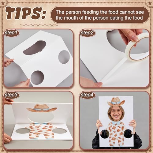 6 Set Baby Shower Games Feed The Baby(Cowboy,Light Blue) - Image 3