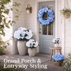 Upgraded 7-Head Hydrangea Artificial Flowers for Outdoor, UV Resistant - Image 6
