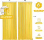 Yellow Backdrop Curtains-Wrinkle-Free Polyester Photography Drapes Party Curtain Background for Baby Shower Wedding Decorations- 24 X10FT (Yellow) - Image 3