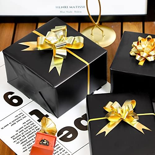 RUSPEPA Black Wrapping Paper - Solid Color Matte Metallic Jumbo Paper Roll Perfect for Wedding, Birthdays, Christmas, Baby Shower, Graduation Congrats, Father's Day Gifts - 30 Inches x 100 Feet - Image 3