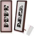 Lineshading 2 Pcs Walnut Wood Photo Strip Frame 12×4 in Photo Booth Frames by Lineshading