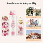 3PCS Clear Acrylic Cylinder Pedestal Stands 23.6''+29.5''+35.4'' Tall Round Display Pedestal Decor Background Dessert Table Pillars for Party Birthday Wedding Props Baby Shower Party Event Decoration - Image 5