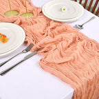 12 Pack Peach Cheesecloth Table Runner 10Ft 23 x 120 Inch - Image 6