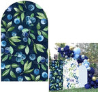 Blueberry Arch Backdrop Cover for Birthday Baby Shower Wedding Party Decoration,Elastic Fabric Background (Width=35"(90cm),Height=78"(200cm),GUS-Arch-GX-895) by AOSTO