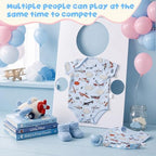Outus 3 Sets Feed Me Baby Shower Games for Large Groups, Baby Clothes, Kt Boards, Blindfolds, 60 Adhesive Tape, Funny Hilarious Gender Reveal Activity for Guests Party Supplies (Classic) - Image 6