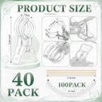 Amyhill 40 Pack 3.5 Inch Balloon Arch Clips 100 Pcs 260 Long Balloons Kit - Image 2