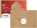 ACSTEP 2400PACK Kraft 5X7 Envelopes,Brown A7 Envelopes Self Seal for Weddings, Invitations, Photos, Postcards, Greeting Cards Mailing,Baby Shower, Graduation With Thank You Stickers by ACSTEP