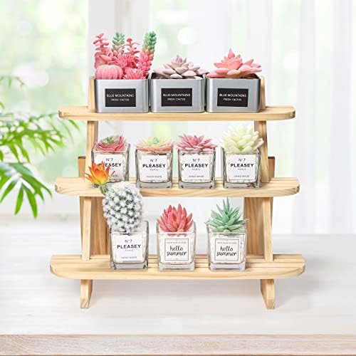 Wooden Display Stand, Tiered Cupcake Stand, 3 Tier Display Stand Riser - Image 7