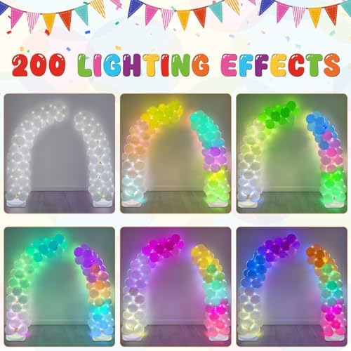 LED Balloon Arch Stand with Base 9.35FT/6FT Balloon Arch Frame for Party - Image 5