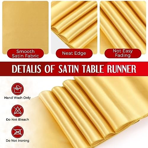 Breling 24 Pack Red and Gold Disposable Tablecloths and Table Runner Set - Image 4
