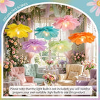 Hotop 6 Pcs Large Paper Flower Lantern Giant Paper Flowers Decor, Macarons - Image 4