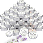 MTLEE 50 Pcs Wedding Candles Gift Favors for Guests 1 Oz, Green Leaves by MTLEE