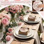 SiliFine 24 Pcs Wedding Favors for Guests Small Ceramic Bowls, Rose, Pink - Image 5