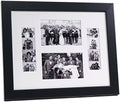 Creative Picture Frames 2-46-11X14Bk-W Black Event Photo Booth Frame Holds 2-4 By 6 And 2-2 By 6-Inch Photographs With White Collage Mat And Stand by CreativePictureFrames
