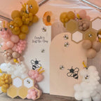 Honey Bee Arch Backdrop Cover 7.2FT Brown Arch Spandex Cover for Kids Baby Shower Birthday Party Wedding Decoration (No Stand) - Image 5