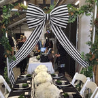 Wavwavw Giant Bow Big Wall Decor, Black,White, Polyester, Stripe - Image 7