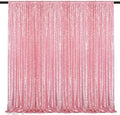 Blush Pink Sequin Backdrop 2 Pcs 5FTx10FT Glitter Party Backdrop Curtain Wedding Ceremony Birthday Backdrop Background Decoration by SoarDream