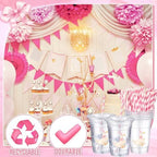 Jingmore 100 Pcs 50 Pcs One Silly Goose Plastic Cups, 16 oz, Pink - Image 4