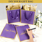 Addblu 28 Pack Bulk Luxury Gift Bags with Handles & 28 Tissue Papers - Image 5