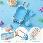 LemonRoad 36 Pcs Clear Mini Suitcase Party Favor Box, Blue - Image 3
