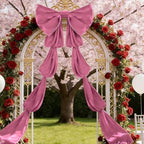 Luxury Giant Velvet Bow Decor Oversized Wall Bow Decorations Bow Decorative for Room Wall Party Birthday Backdrop Baby Shower Decor Front Door Patio Outdoor Wedding Arch - Image 5