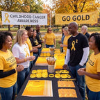 200 Pcs Childhood Cancer Awareness Items Bulk, Gold Ribbon Gifts Favor - Image 5