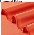 20ftx10ft Wrinkle Free Orange Backdrop Curtains for Parties, Silky Polyester Photo Backdrop Drapes 4 Panels 5x10ft Back Drop Cloth for Wedding Birthday Baby Shower Photography Background - Image 4