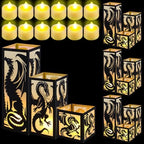 Rossesay 12 Pcs Dragon Lantern Table Centerpiece for Medieval Party Decor by Rossesay