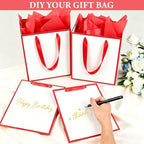 Addblu 100 Pack Bulk Luxury Gift Bags with Handles & 100 Tissue Papers - Image 6