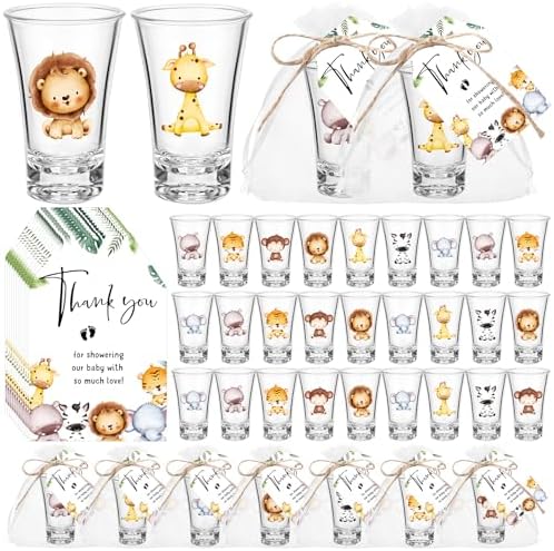 Pickmesh 50 Sets Safari Baby Shower Favors for Guests by Pickmesh