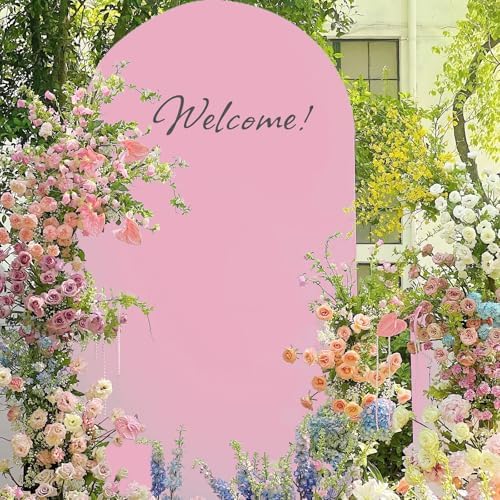 Toolterritary Metal Arch Backdrop Stand and Cover Set, 8FT, 6.6FT Party Backdrop, Easy to Assemble, Backdrop Stand for Parties, Birthday, Baby Shower - Image 6