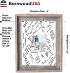 BARNWOODUSA Wedding Guest Signature Frame 8x10 Photo, 10-Opening, 18x24 - Image 2