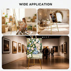 Gold Easel Stand for Sign, Adjustable Metal Display Easel 4-Tier Height Large Artist Display Easels for Painting Wedding, Baby Shower, Birthday Party and Commercial Display - Image 6