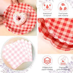 144 Pcs 48 Guests Camp Gingham Party Plates and Napkins - Image 4