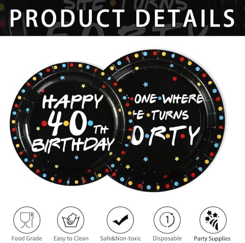 Greencian 96Pcs iFriends Themed Birthday Party Decorations, Serves 24 - Image 4