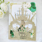 20 sets Laser Cut Crown wedding invitation pockets,Quinceañera Invitations, Sweet 16 Invitations,1 birthday invitations,and etc. by JOACHUUY