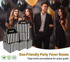 Happyhiram 40 Pack Black Striped Large Gable Boxes, 9x6x6 Inch - Image 4