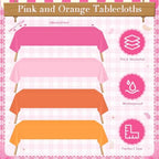 Mimorou 354 Pcs Pink and Orange Party Supplies Sunset Tableware set - Image 5