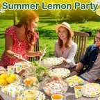 Funnymoom 400 Pcs Lemon Fruit Supplies Party Supplies for 50 Guests - Image 4