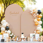 Nude Arch Backdrop Cover Set of 2 Wedding Arch Covers Stretchy Backdrop Decorations Baby Shower Bridal Shower Photo Graduation Birthday Party Arch Stand Cover 7.2 and 6ft Spandex by LittleFunny