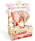 Wooden Baby Shower Crate Closet, Baby Shower Gift Basket for Newborn Gifts by LKEUYUI