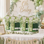 6 Set Summer Baby Shower Prizes for Game Winners, Green Handheld Fan Favor - Image 5