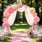 Large Tissue Paper Flower for Baby Shower Party Wall Decor(Pink) - Image 3