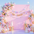 Besutolife Square Arch Backdrop Cover, 8×8 FT Spandex Arch Covers Stretchy Fitted Balloon Arch Stand Cover for Wedding, Birthday Party, Baby Shower, Photo Booth, Graduation Ceremony, Pink by Besutolife